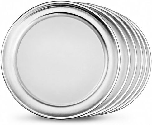 New Star Foodservice 50929 Pizza Pan/Tray, Wide Rim,Aluminum, 20 Inch, Pack of 6 in Saudi Arabia