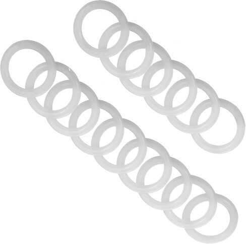 30 Pcs 1 Inch Plastic O Rings, Transparent O Plastic Rings for Crafts Crochet, Durability O-Ring for Curtains, DIY Blinds, Hang on, Thicker Transparent Ring Roman Shades Circle Hook Craft Tool in Kuwait