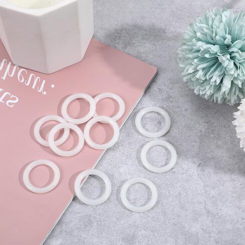 30 Pcs 1 Inch Plastic O Rings, Transparent O Plastic Rings for Crafts Crochet, Durability O-Ring for Curtains, DIY Blinds, Hang on, Thicker Transparent Ring Roman Shades Circle Hook Craft Tool in Kuwait