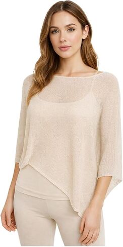 Sheer Poncho for Women Lightweight Knit Poncho Shawl Top Bolero Shrug Sweater in Saudi Arabia