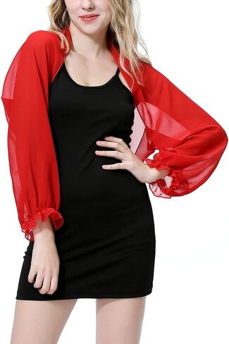 Women's Summer Bolero Shrug Long Sleeve Shawl Cropped Cardigans for Wedding Bride Dresses in Kuwait
