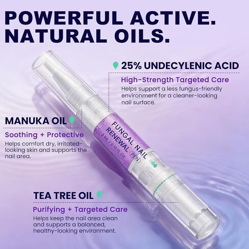 Nail Fungus Pen-Extra Strength Nail Fungus Treatment with 25% Undecylenic Acid & Tea Tree Oil for Toenails & Fingernails in Kuwait