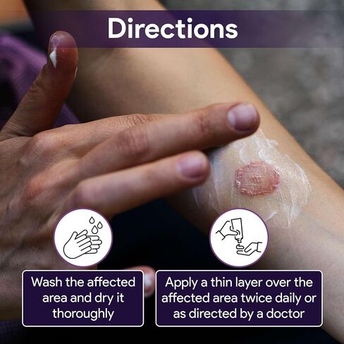 FifthPulse Miconazole Antifungal Cream, 1oz - Anti Fungal Cream for Skin that Aids with Redness, Scaling, Itching, Discomfort, and More - for Athletes Foot, Ringworm, and Jock Itch in Kuwait