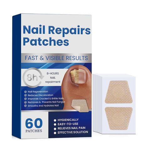 Toenail Fungus Treatment Extra Strength, 60Pcs Fungal Nail Patches for Damaged Nails, 8-Hour Nighttime Renewal & Natural Hydrogel Nail Repair Patches in Kuwait