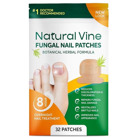 Toenail Fungus Treatment Extra Strength: Nail Fungus Treatment Patches for Toenail and Fingernails - 8-Hour Nighttime Renewal with 1% Tolnaftate - 32 Patches in Saudi Arabia