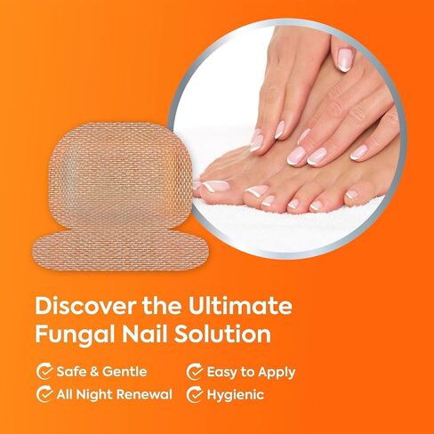 Toenail Fungus Treatment Extra Strength: Nail Fungus Treatment Patches for Toenail and Fingernails - 8-Hour Nighttime Renewal with 1% Tolnaftate - 32 Patches in Saudi Arabia