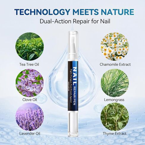 Nail Fungus Treatment Pen (5 Count) 25% Undecylenic Acid Maximum Strength Toenail Fungus Pen, Suitable for Toenail Repair for Damaged, Broken& Discolored Nails Repair -5ml/0.18FLOZ in Kuwait