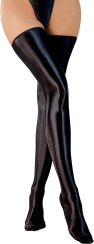 FEOYA Shiny Thigh High Stockings for Women Oil Glossy Stockings Opaque Long Stockings Over Knee Cosplay Socks in Kuwait