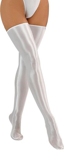 FEOYA Shiny Thigh High Stockings for Women Oil Glossy Stockings Opaque Long Stockings Over Knee Cosplay Socks in Kuwait