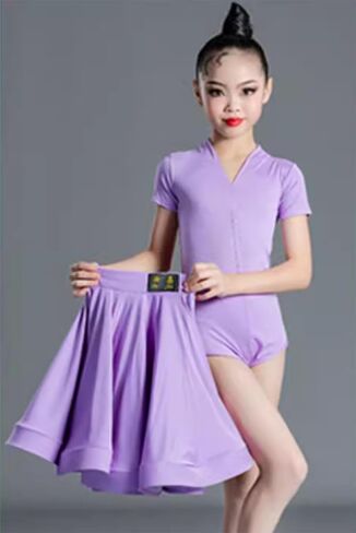 Girls Latin Dance Dress for Ballroom Dancing Dresses Rumba Cha Samba Practice Performance Competition Clothes in Saudi Arabia