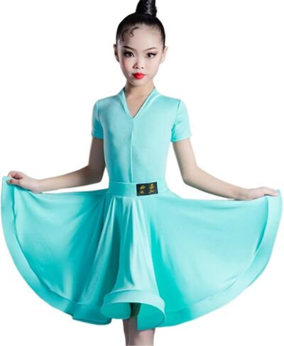 Girls Latin Dance Dress for Ballroom Dancing Dresses Rumba Cha Samba Practice Performance Competition Clothes in Saudi Arabia