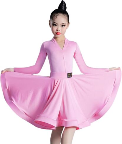 Girls Latin Dance Dress for Ballroom Dancing Dresses Rumba Cha Samba Practice Performance Competition Clothes in Saudi Arabia