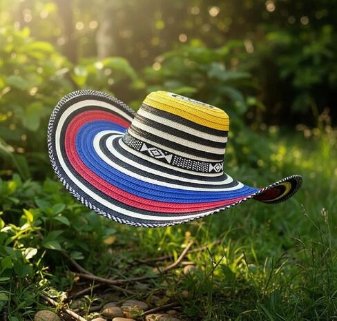vivianfongdesigns llc Colombian Vueltiao Hat Polyester in Saudi Arabia