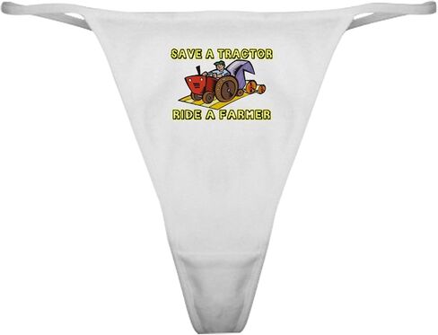 ملابس داخلية رفيعة كلاسيكية من CafePress Ride A Farmer، سراويل داخلية نسائية in Saudi Arabia