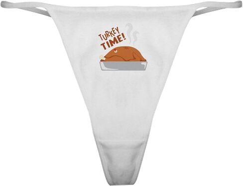 CafePress Turkey Time Classic Thong Underwear, Womens Panties in Kuwait