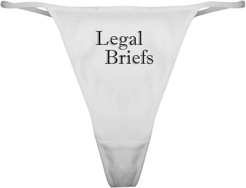 CafePress Legal Briefs Underwear Classic Thong Underwear, Womens Panties in Kuwait