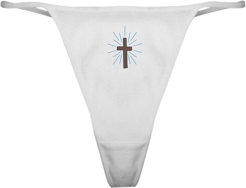 ملابس داخلية رفيعة كلاسيكية من CafePress Religious Cross، سراويل داخلية نسائية in Kuwait