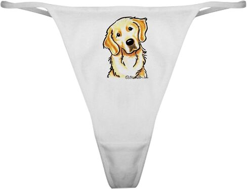 ملابس داخلية رفيعة كلاسيكية من CafePress Golden Retriever Portrait، سراويل داخلية نسائية in Kuwait