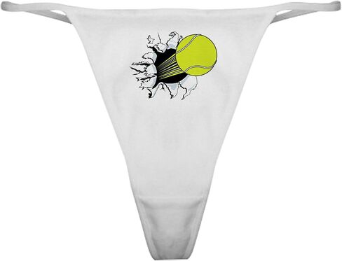 CafePress Breakthrough Tennis Ball Classic Thong Underwear, Womens Panties in Kuwait