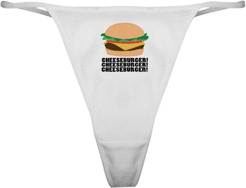 CafePress Cheeseburger Classic Thong Underwear, Womens Panties in Kuwait