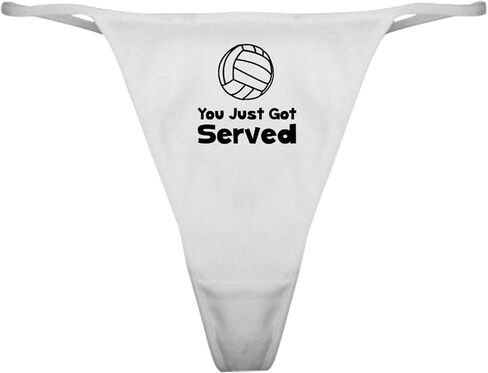 CafePress Volleyball Served Classic Thong Underwear, Womens Panties in Kuwait