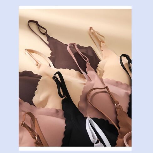 7-Pack Seamless Everyday Bra - Ultra Soft, Breathable and Lightweight Wireless Bras, Essential Wardrobe Basics in Kuwait