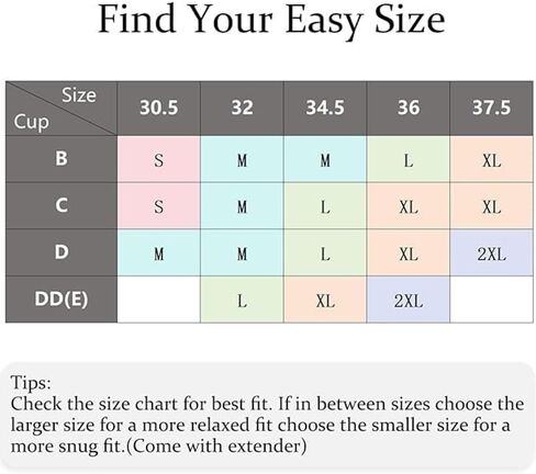 7-Pack Seamless Everyday Bra - Ultra Soft, Breathable and Lightweight Wireless Bras, Essential Wardrobe Basics in Kuwait