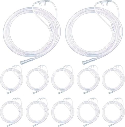 10 Pack 6.56Ft Nasal cannulas for Oxygen,Soft Oxygen Tubing for Adults, Super Soft Nasal Cannula with Curved Nose Piece, Oxygen Nasal Cannula in Saudi Arabia
