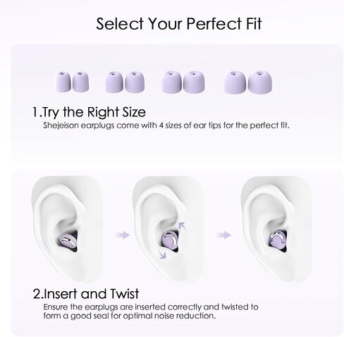 Adjustable High Fidelity Concert Ear Plugs, Hearing Protection | 3 Noise Reduction Modes, Reusable Earplugs for Concerts, Rave, Sporting Events, Musicians, etc., 4 Ear Tip Sizes (XS/S/M/L) in Kuwait
