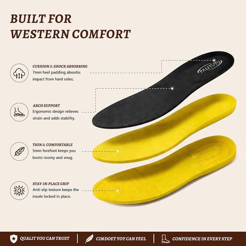 Palitutu Men's Square Toe Western Boots Wide Fit - Full Grain Leather Cowboy Boots for Men Mid Calf Slip Resistant Western Work Boots, Slip On Roper Boots with Removable Insole(PLT103619) in Saudi Arabia