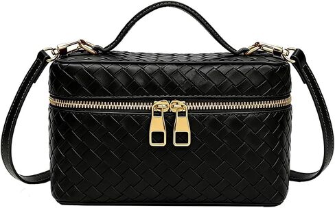 Women's Square Box Shoulder Bag Mini Trendy L19 Satchel Purse Cute Designer Crossbody Handbag with Adjustable Strap in Kuwait