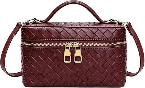Women's Square Box Shoulder Bag Mini Trendy L19 Satchel Purse Cute Designer Crossbody Handbag with Adjustable Strap in Kuwait