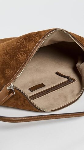 Tory Burch Women's T Monogram Suede Balloon Bag in Kuwait