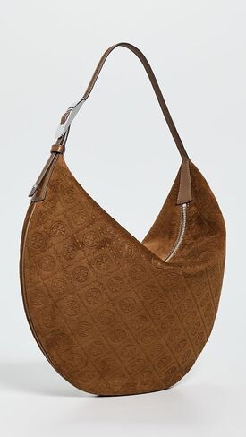 Tory Burch Women's T Monogram Suede Balloon Bag in Kuwait