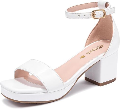 Motasha Girls High Heels Girls Dress Shoes Flower Girl Wedding Party Pageant Prom Formal Dress Sandals Open Toe Ankle Strap Platform Little Big Kids High Heels Chunky Pumps in Saudi Arabia