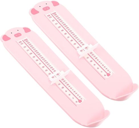 2pcs Shoe Measuring Device Foot Measurement Ruler Plastic Foot Size Tool for 0-8 Years Home Use Measure in Kuwait