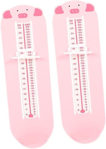 2pcs Foot Measuring Device and Shoe Measurer Plastic Foot Length Ruler for 0-8 Years Shoe Size Measurement Tool at Home in Kuwait