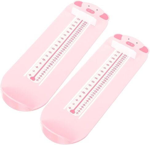 Ciieeo 2pcs Shoe Measuring Ruler Foot Measurement Device Plastic Foot Length Tool for 0-8 Years Home Use Size Gauge in Kuwait
