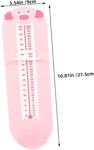 Ciieeo 2pcs Shoe Measuring Ruler Foot Measurement Device Plastic Foot Length Tool for 0-8 Years Home Use Size Gauge in Kuwait