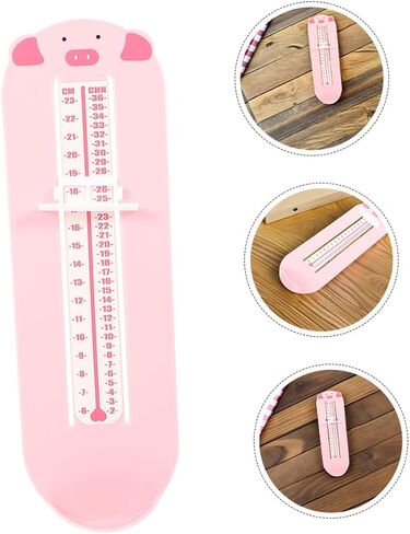 Ciieeo 2pcs Shoe Measuring Ruler Foot Measurement Device Plastic Foot Length Tool for 0-8 Years Home Use Size Gauge in Kuwait