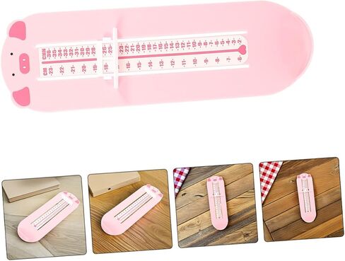Ciieeo 2pcs Shoe Measuring Ruler Foot Measurement Device Plastic Foot Length Tool for 0-8 Years Home Use Size Gauge in Kuwait