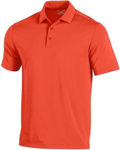 Under Armour NEW Mens T2 Green Golf Polo Orange Blast Large in Kuwait