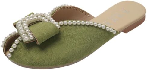 Women's Fashion Bow Flat Sandals - Breathable Comfort Casual Shoes, Chic Summer Footwear for Daily Wear in Kuwait