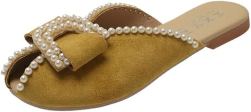 Women's Fashion Bow Flat Sandals - Breathable Comfort Casual Shoes, Chic Summer Footwear for Daily Wear in Kuwait