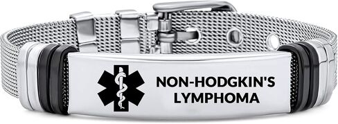 Stainless Steel Medical Symbol Awareness ID Bracelet For Women Men, SOS Emergency Health Life Alert Engraved Jewelry in Saudi Arabia