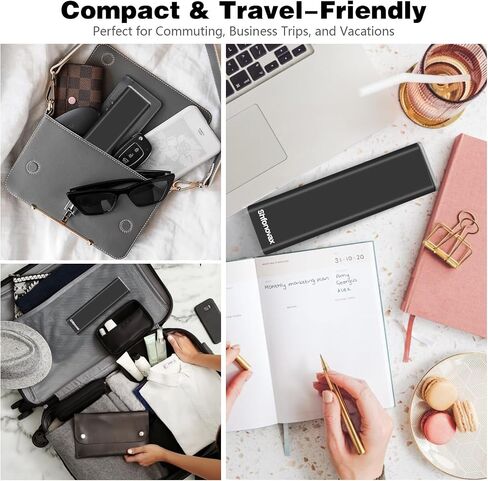 Weekly Metal Pill Organizer, Large Capacity 7 Day Travel Pill Organizer for Adults & Seniors, Portable Vitamin & Supplement Pill Box with Secure Sliding Design (Black) in Saudi Arabia