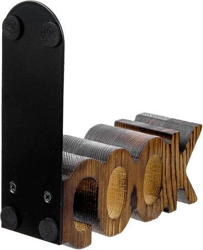 MyGift Rustic Burnt Wood Tabletop Cook and Books Decorative Bookends for Kitchen Countertop, Cookbook Display Holder 2 pc Set in Kuwait