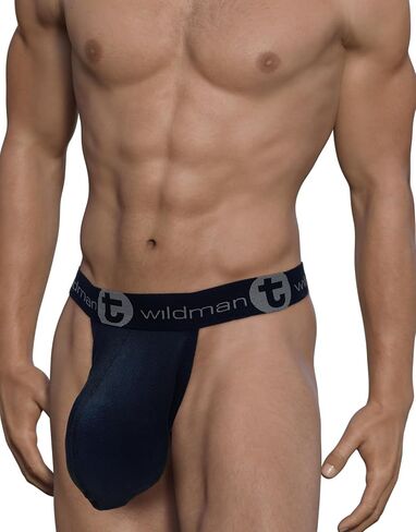 Wildmant Mesh Monster Cock Strapless Pouch Black in Saudi Arabia