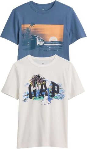 GAP Boys' Short Sleeve Graphic Tee 2-Pack in Saudi Arabia