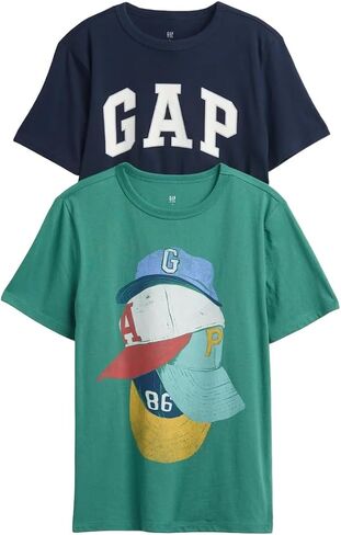 GAP Boys' Short Sleeve Graphic Tee 2-Pack in Saudi Arabia